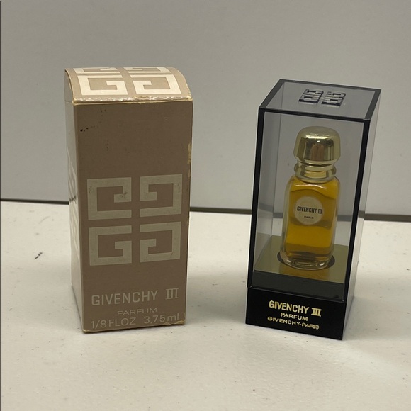NOS Vintage GIVENCHY III PURE PARFUM 1/8 oz SPLASH EXTREMELY Old Formula! NEW - Picture 1 of 5